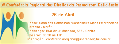 3ª Conferência dos Direitos da Pessoa com Deficiência