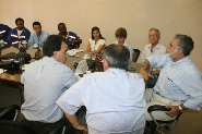 Reunião com diretorias dos Sindicatos dos Servidores Públicos Municipais, dos Educadores e dos Trabalhadores no Codau.