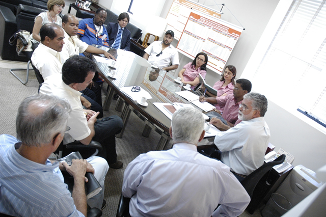 Reunião com sindicatos. Foto:Francis Prado