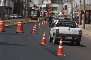 Avenida Leopoldino de Oliveira começa a ser recapeada. Foto: Enerson Cleiton