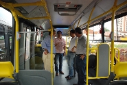 Empresas concessionárias apresentam novos ônibus BRT. Foto: Francis Prado
